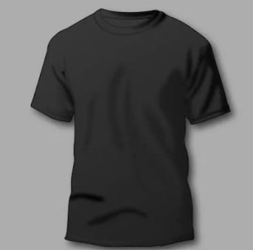 Black t-shirt with Kevins's wordmark